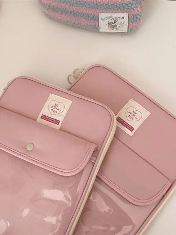 New Middle Studio /3 Inch iPad Snap Button Insert Bag Tablet Cuter Bag Storage Pouch Digital Accories Case