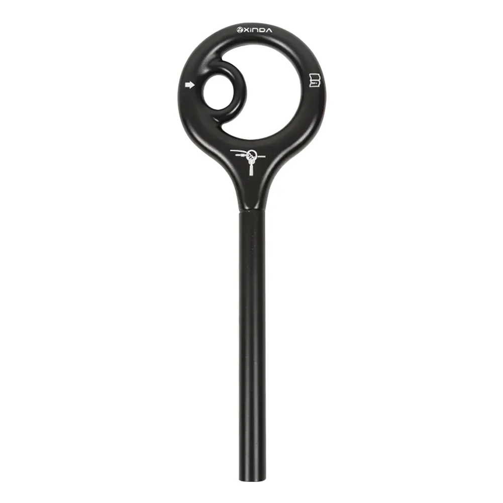 9-Shape Rigging Descender Aluminum Alloy Rigging Plate Rock Climbing Cable Descent Device for Rappeling Device