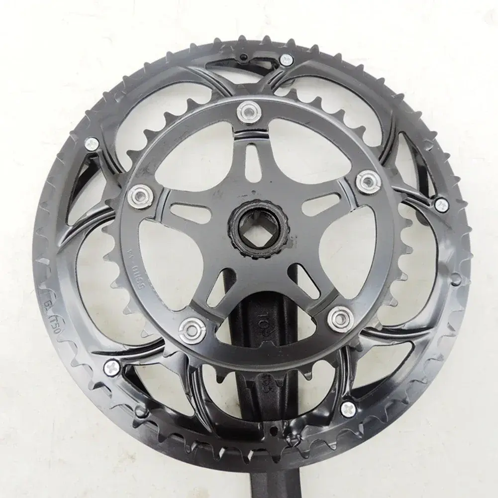 Bicycle 50/34T 8-10speed Road Bike Speed 165mm Aluminum Alloy Square Hole Crank Crankset Bicycle Parts