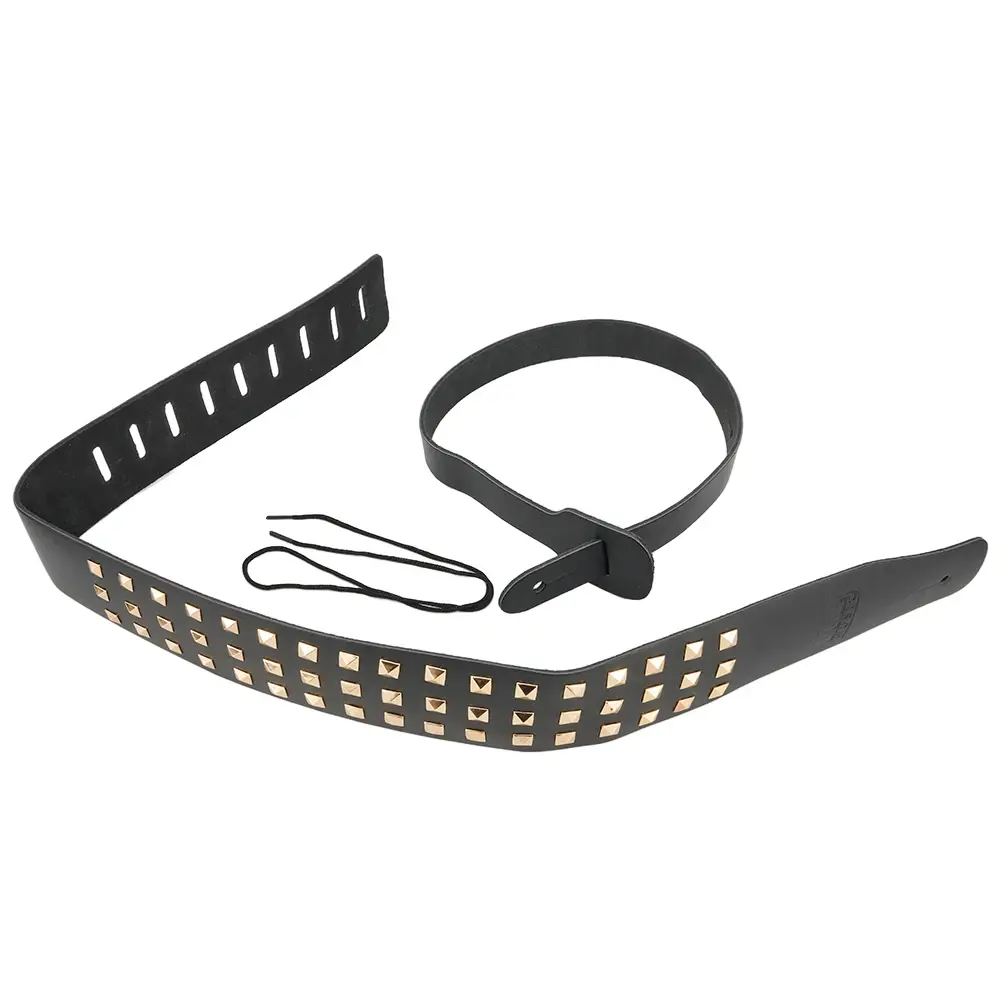 Guitar Strap Metal Spike Studded Adjustable Heavy Duty Leather Accesseries For Electric/Acoustic Guitar/Classical Guitar/Bass