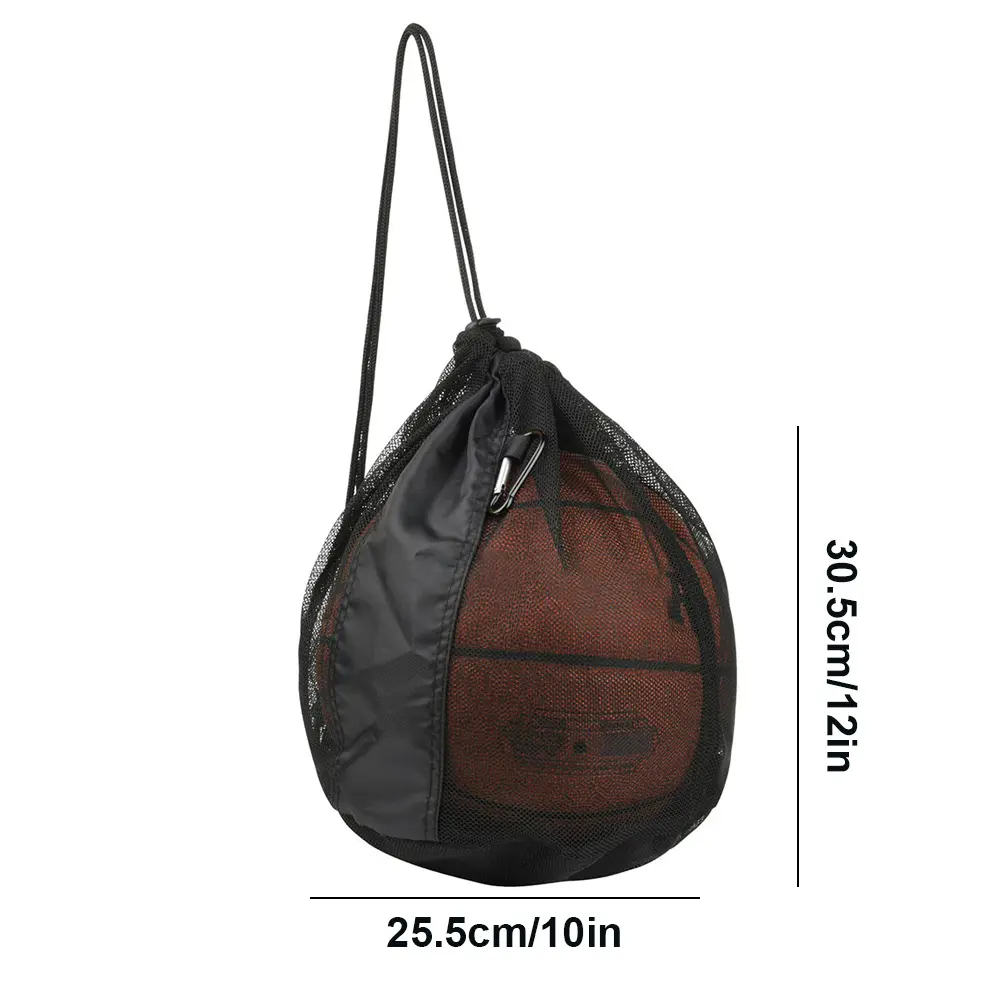 Single Ball Bag Drawstring Sling Back Bag Basketball Bag Football Storage Bag for Carrying Basketball Volleyball Soccer Football