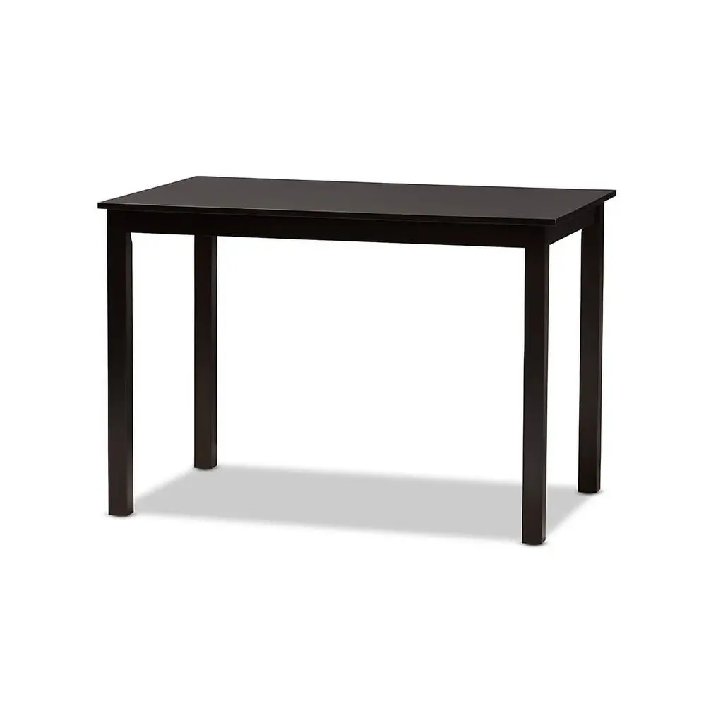 Modern 5-Piece Dining Set with Faux Leather Upholstered Chairs and MDF Table Rubberwood Construction Indoor Use