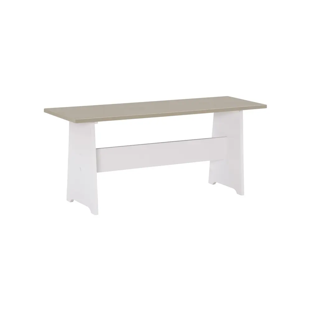 3-Piece Corner Dining Set with Storage Bench L-Shaped Table 5 People Solid Pine MDF Frame Modern Home Kitchen