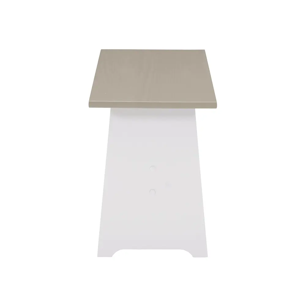 3-Piece Corner Dining Set with Storage Bench L-Shaped Table 5 People Solid Pine MDF Frame Modern Home Kitchen