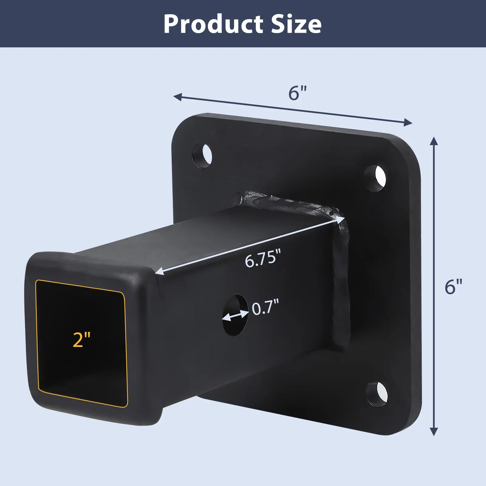 Multi-Purpose Mounting Plate Attachment 2-Inch Receiver