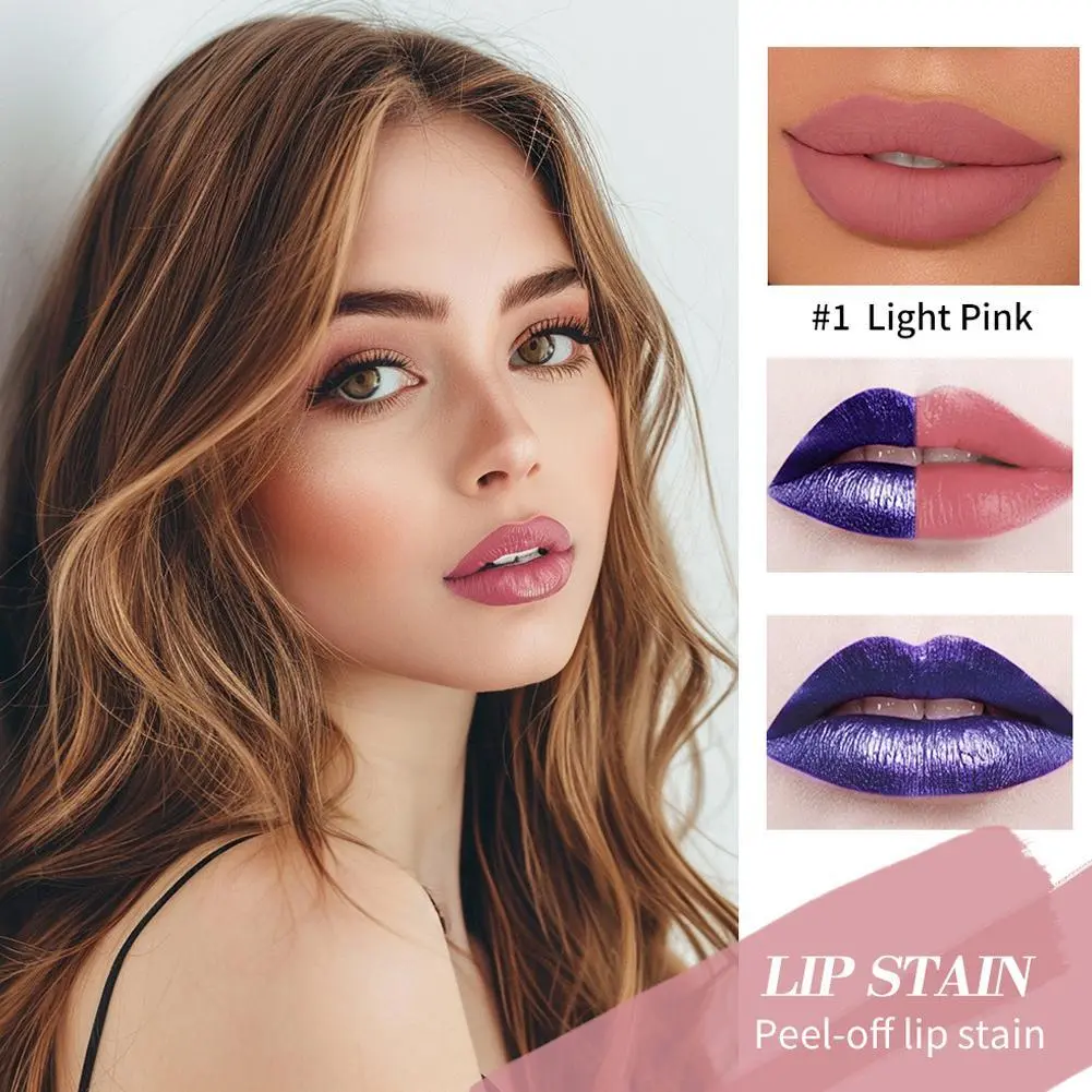 Rapid Film-forming Peel-Off Lip Stain Tattoo Lipstick Waterproof Long Lasting Matte Lip Tint Contour Tear-off Lip Gloss Cosmetic