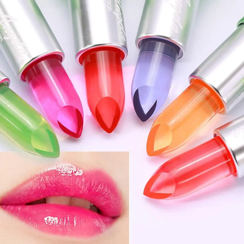 Moisturizing Aloe Vera Jelly Color Changing Lipstick Lasting Nutritious Lip Balm Gentle Magic Temperature Color Change Lip Gloss