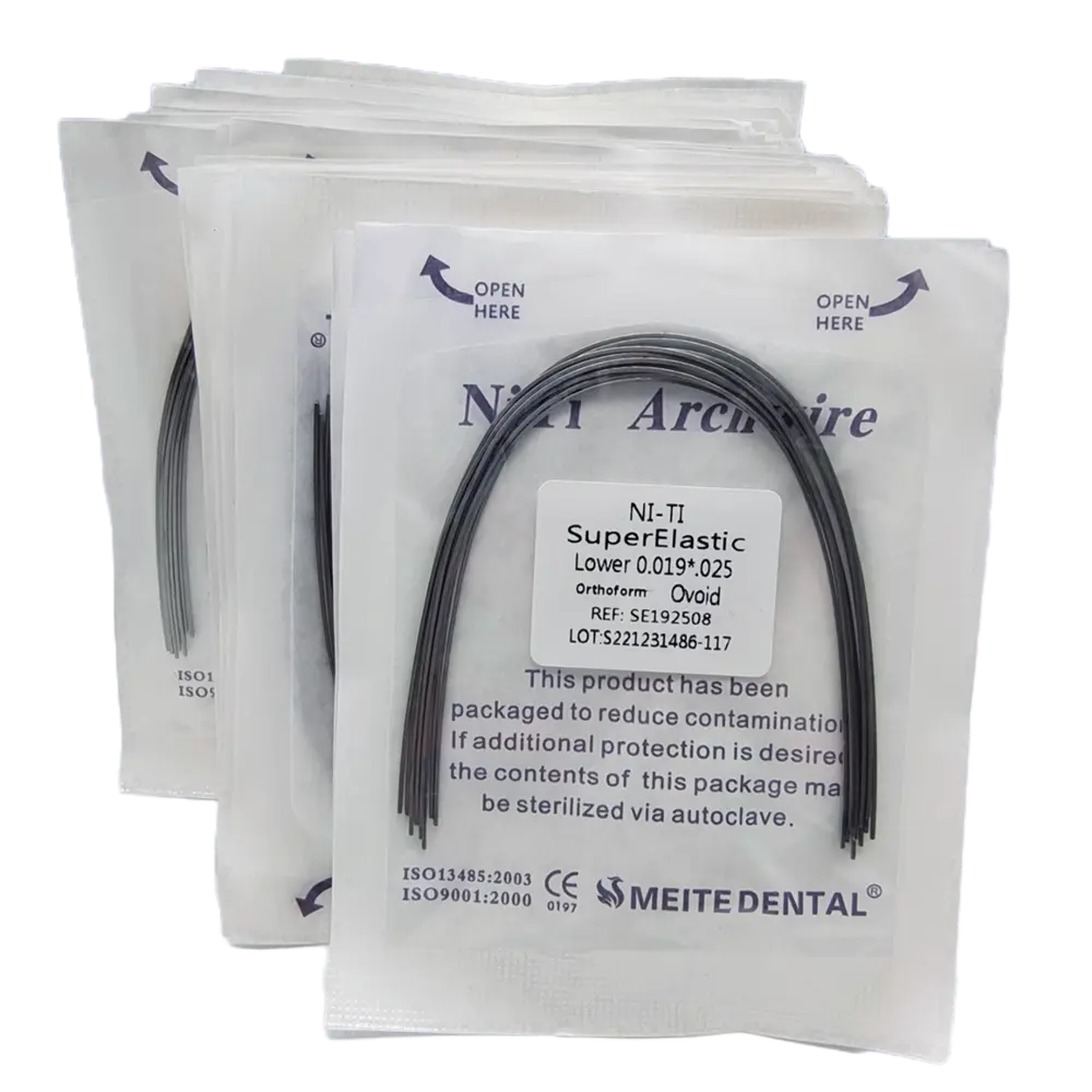 20Pack Dental Arch Wires Orthodontic Super Elastic NITI Rectangular Rectangle Archwire Lower/Upper 10pcs/pack