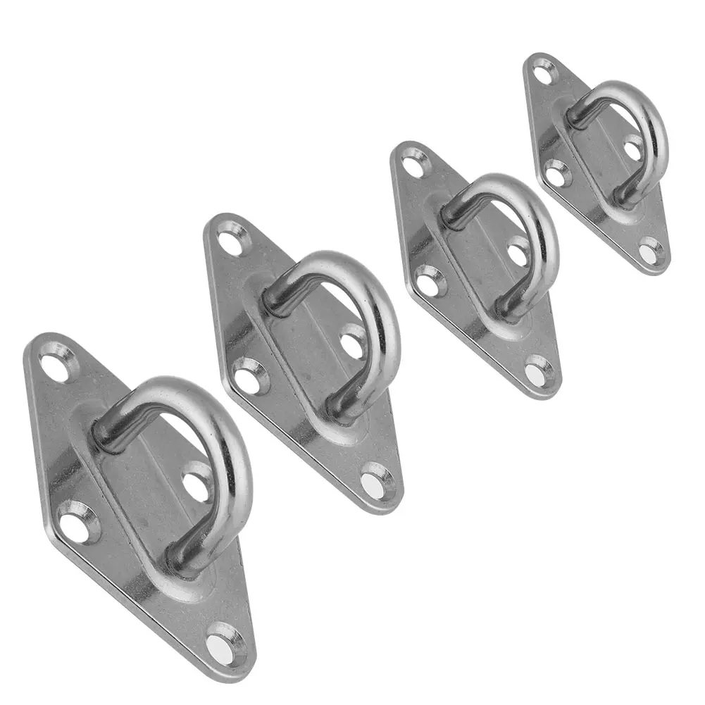 Boat Diamond Pad Eye 4 Types 304 Stainless Steel Boat Diamond Pad Eye Plate Marine Grade Boat/Yacht Accessory Diamond Pad Eye