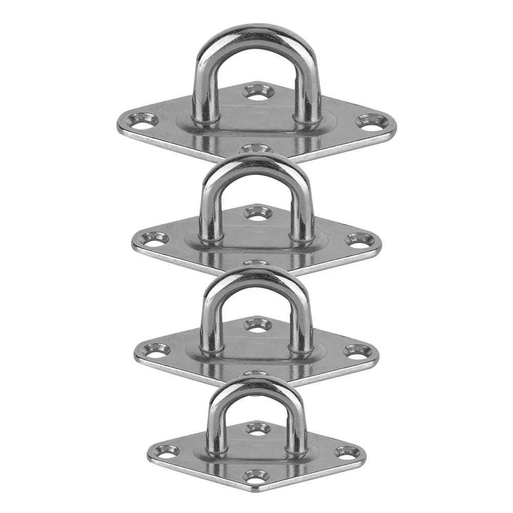 Boat Diamond Pad Eye 4 Types 304 Stainless Steel Boat Diamond Pad Eye Plate Marine Grade Boat/Yacht Accessory Diamond Pad Eye