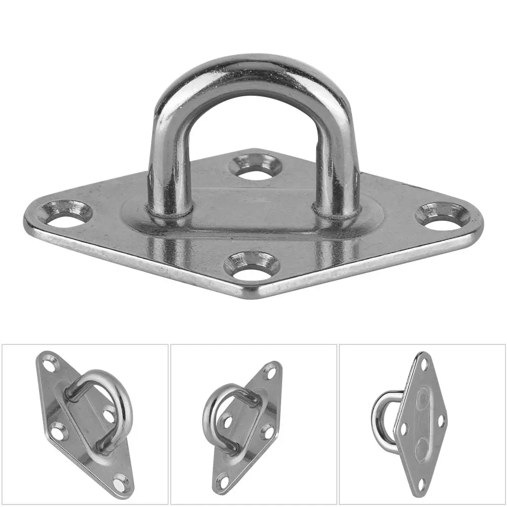 Boat Diamond Pad Eye 4 Types 304 Stainless Steel Boat Diamond Pad Eye Plate Marine Grade Boat/Yacht Accessory Diamond Pad Eye