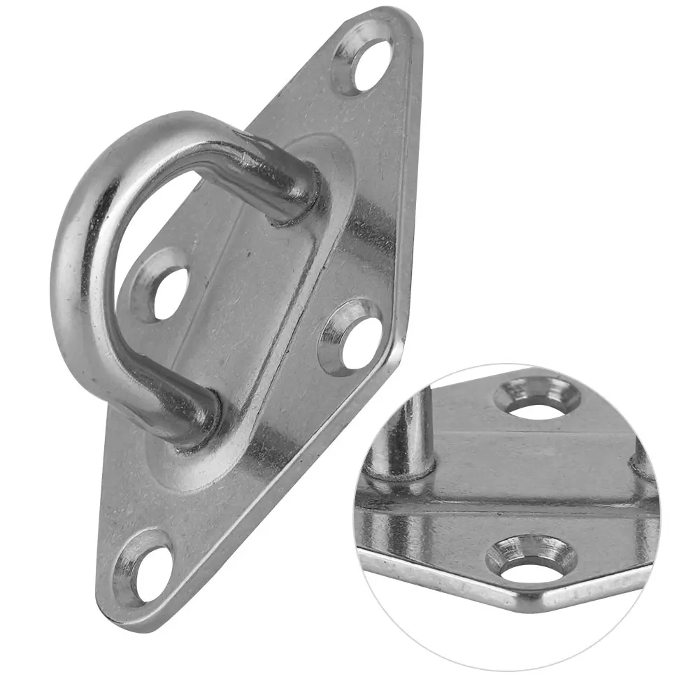 Boat Diamond Pad Eye 4 Types 304 Stainless Steel Boat Diamond Pad Eye Plate Marine Grade Boat/Yacht Accessory Diamond Pad Eye