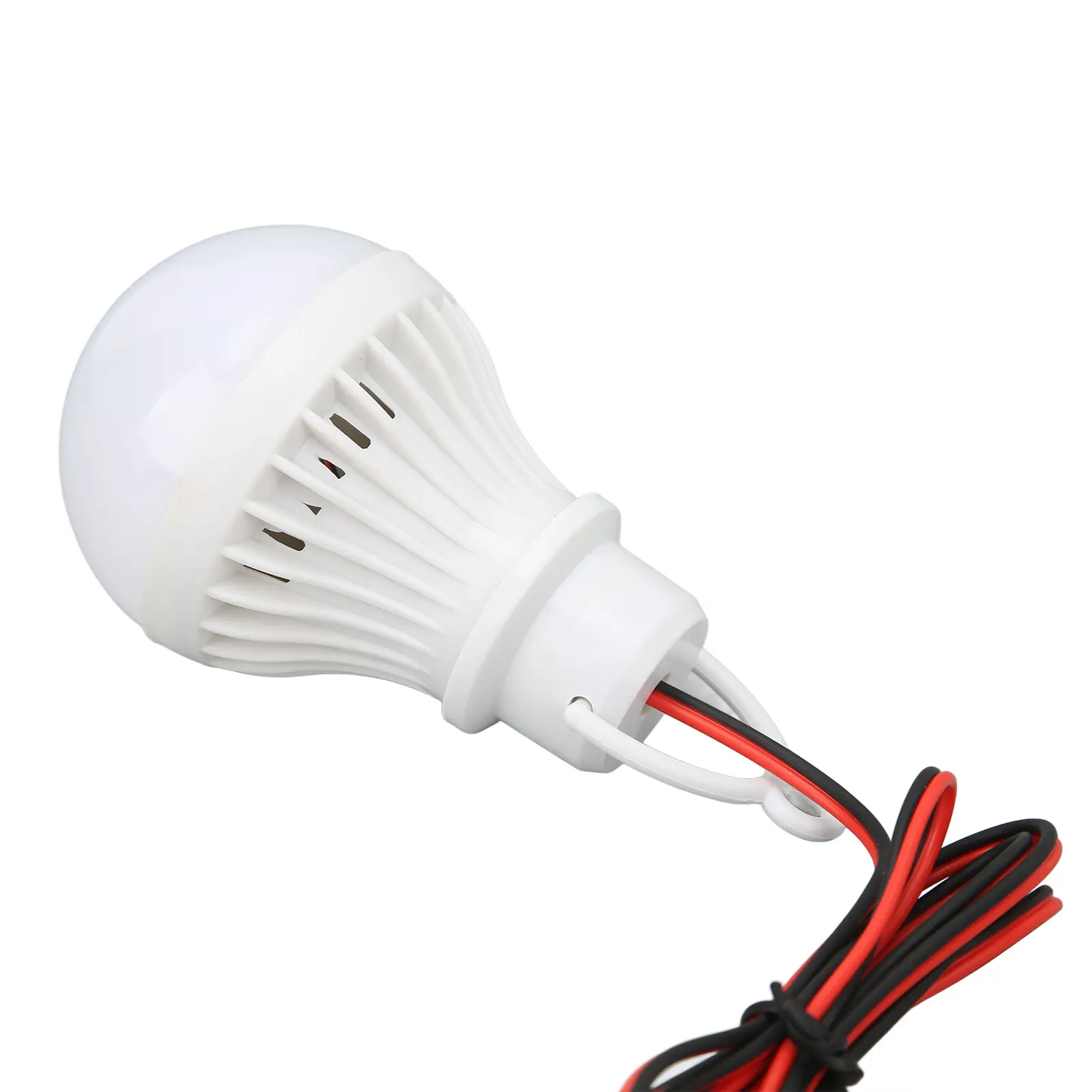 LED Camping Tent Lantern Plastic Outdoor Emergency Light Bulb with Hook for Hiking Fishing 12V 5W Outdoor Emergency Light Bulb