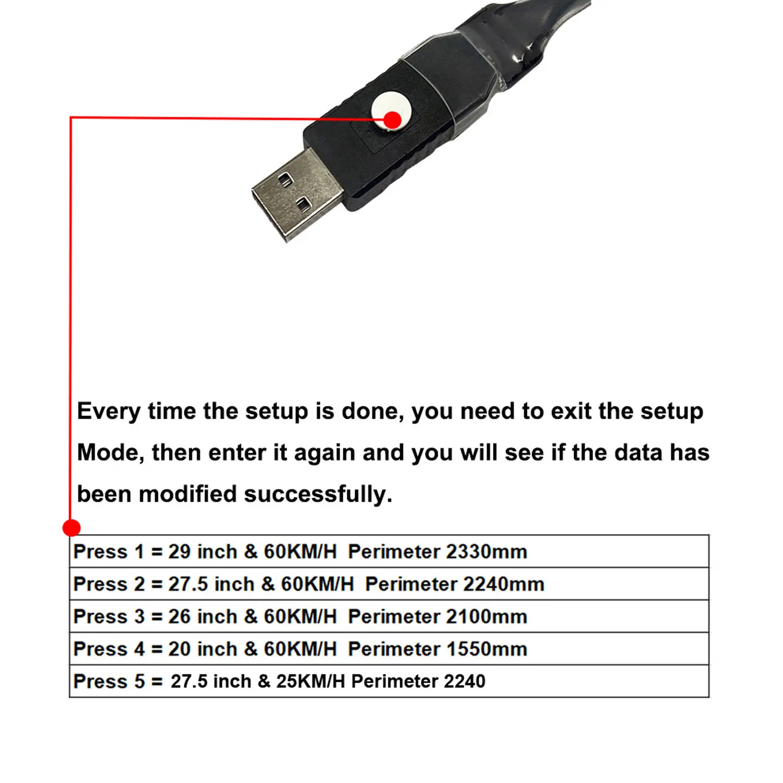 Electric Bike Motor Programming Cable USB Programming Cable for Bafang M600 M510 M500 Mid Drive Motor CAN Protocol