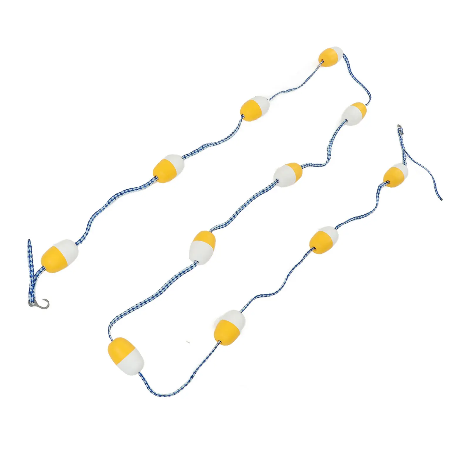 16.4ft Float Lane Line 7cm Float Diameter PVC Reuse Swimming Pool Safety Divider Rope for Indoor Swimming Pool