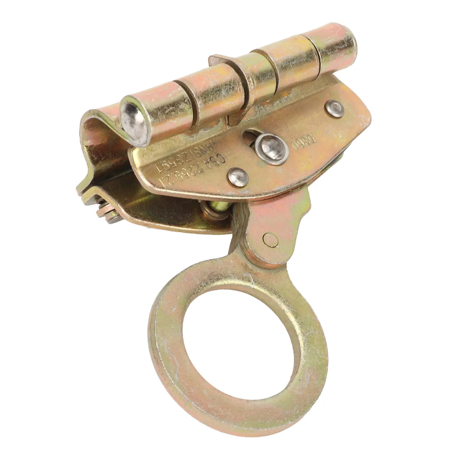 Safety Rope Self Locking Grab Sturdy Round Hole Easy Adsorption Safety Rope Grab Device for Climbing Industrial Equipment