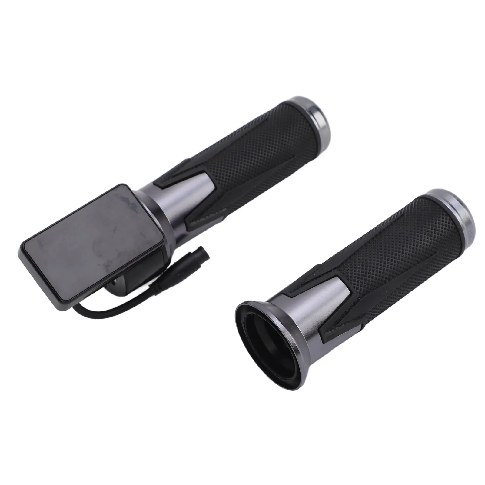 48V Electric Scooter Throttle Grip with Display 6 Pin Waterproof Connector Mg Alloy Twist Throttle Handle Replacement for Sealup