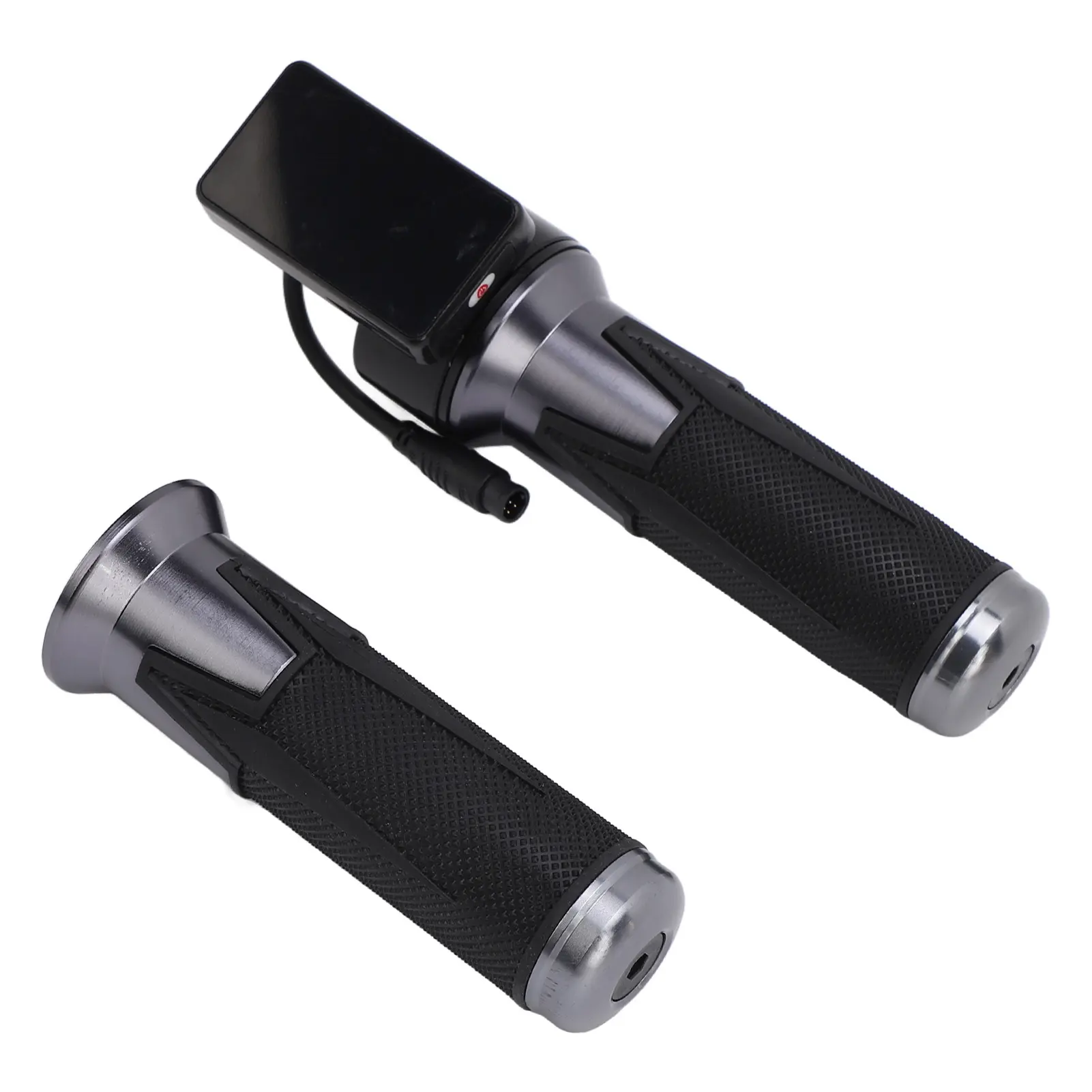 48V Electric Scooter Throttle Grip with Display 6 Pin Waterproof Connector Mg Alloy Twist Throttle Handle Replacement for Sealup