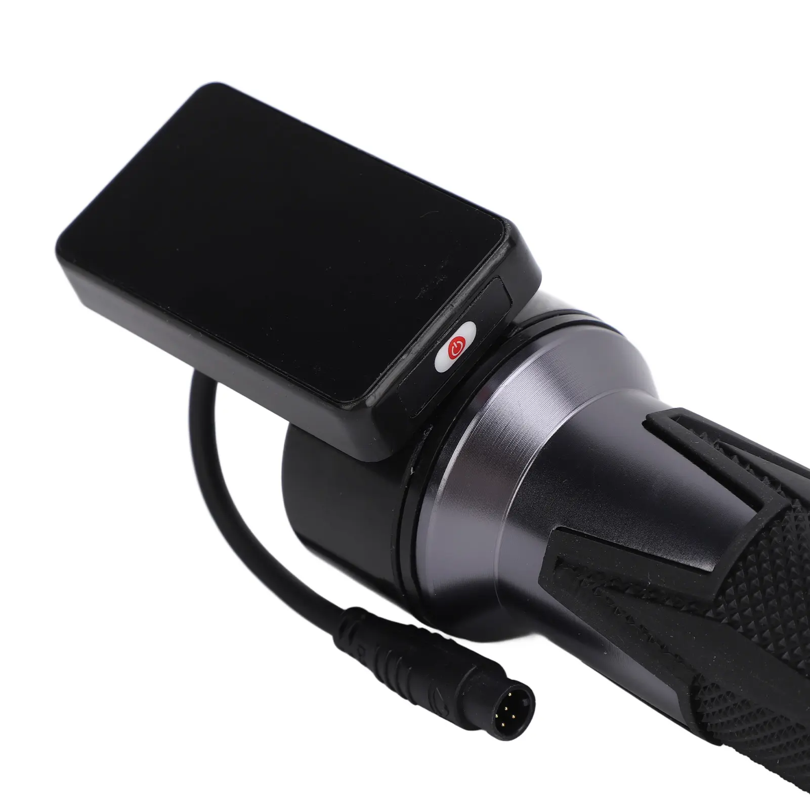 48V Electric Scooter Throttle Grip with Display 6 Pin Waterproof Connector Mg Alloy Twist Throttle Handle Replacement for Sealup