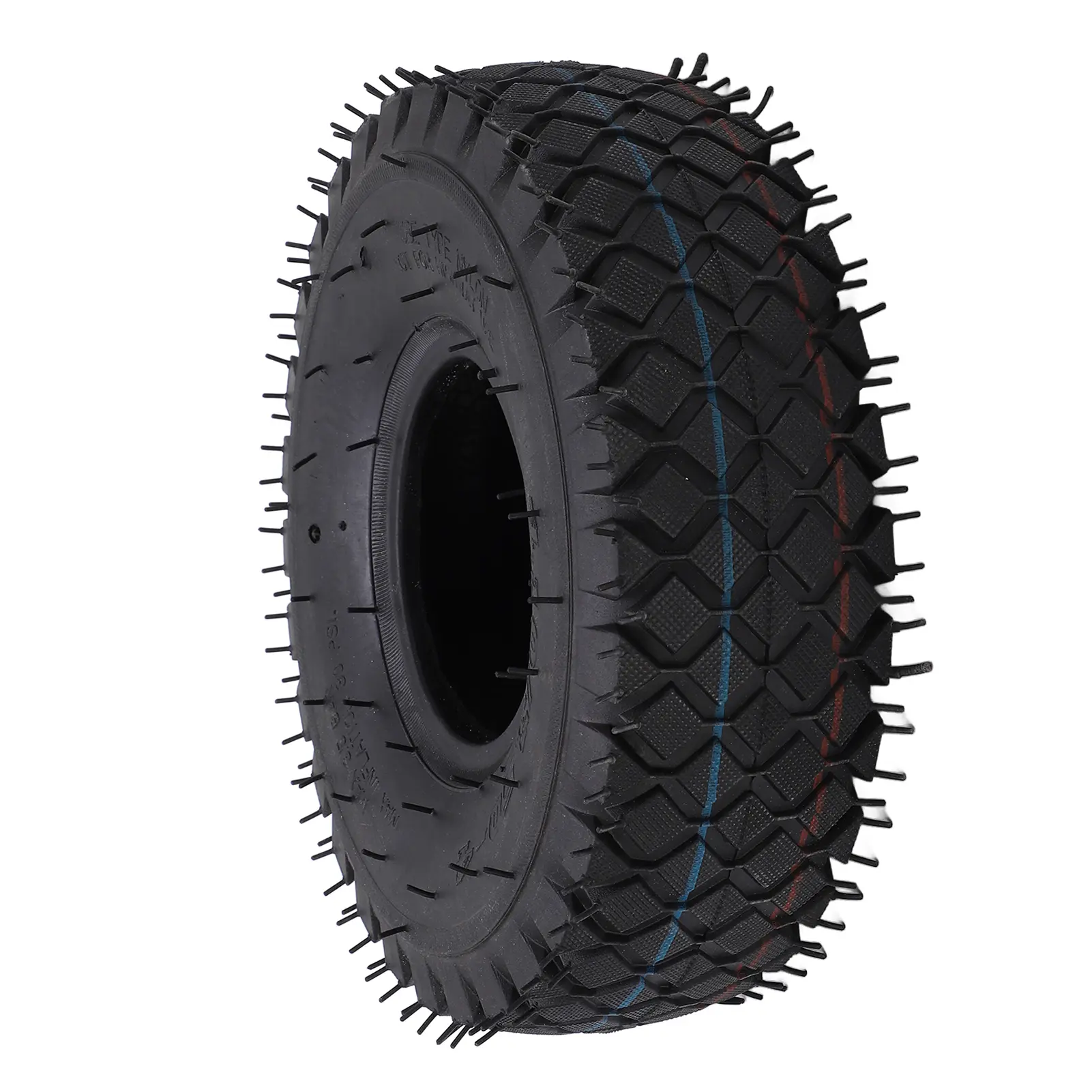 Scooter Tire Tube Set 4.10/3.50-4 Rubber Thickened Outer Tire Inner Tube with Bent Valve for Electric Scooter Replacement