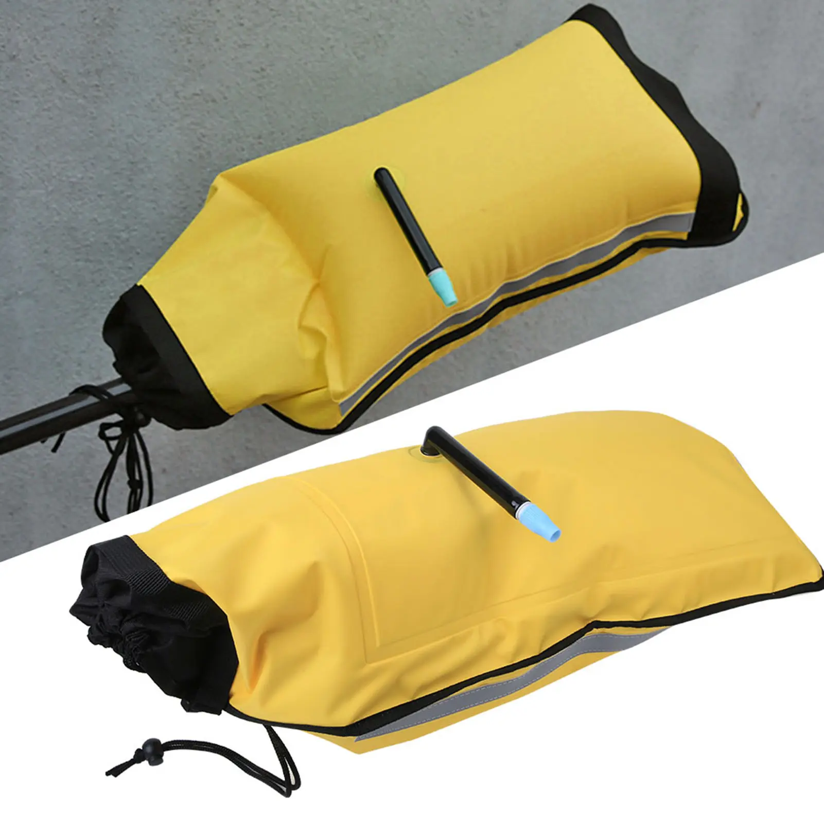 Floating Bag Nylon Rescue Inflatable Paddle Float Floating Bag for Canoe Kayak Seayak Seayak Paddle Floating Bag Paddle Float