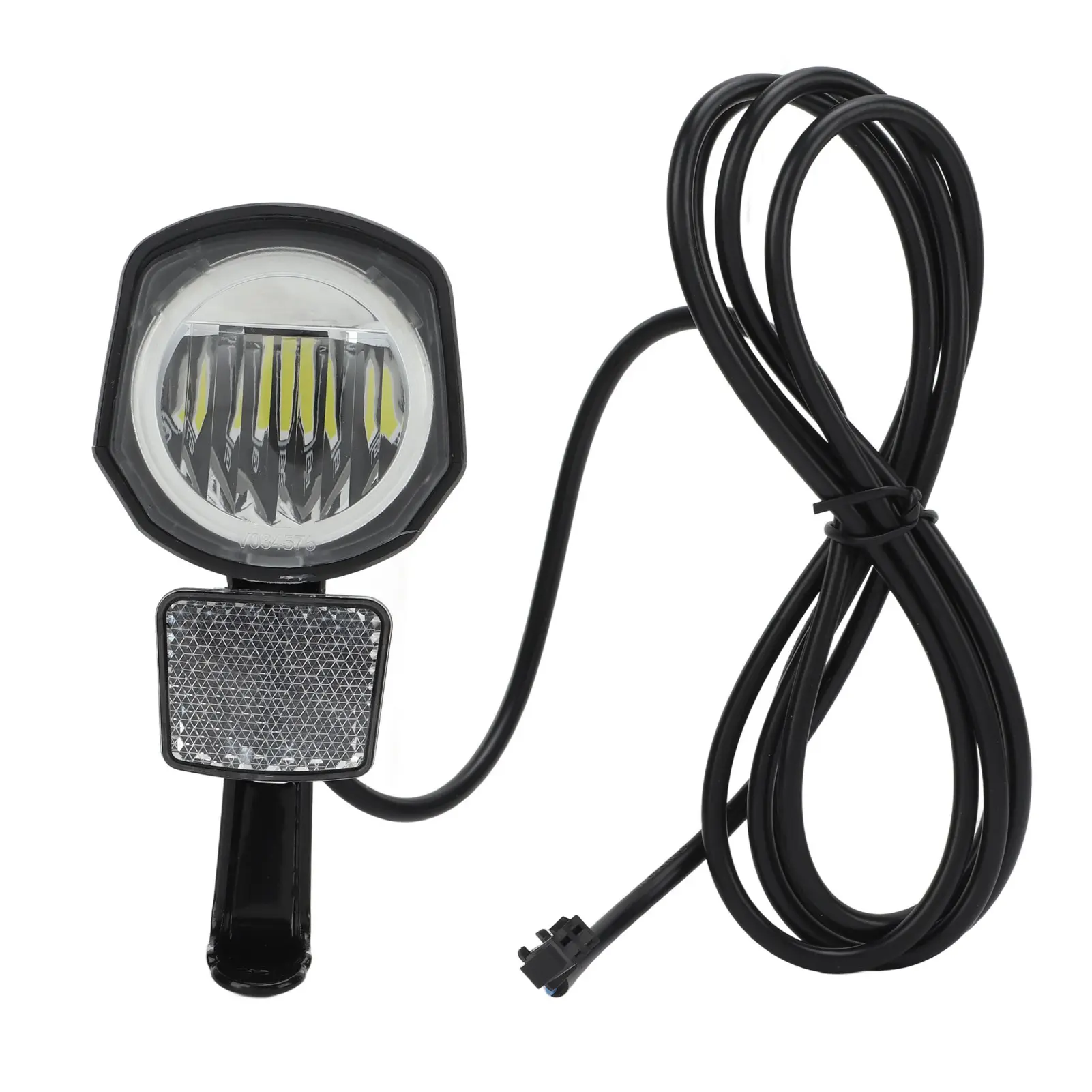 Electric Bike Front Light DC12V to 72V LED Light SM Plug 2 Pin ABS High Brightness Electric Bike Headlight