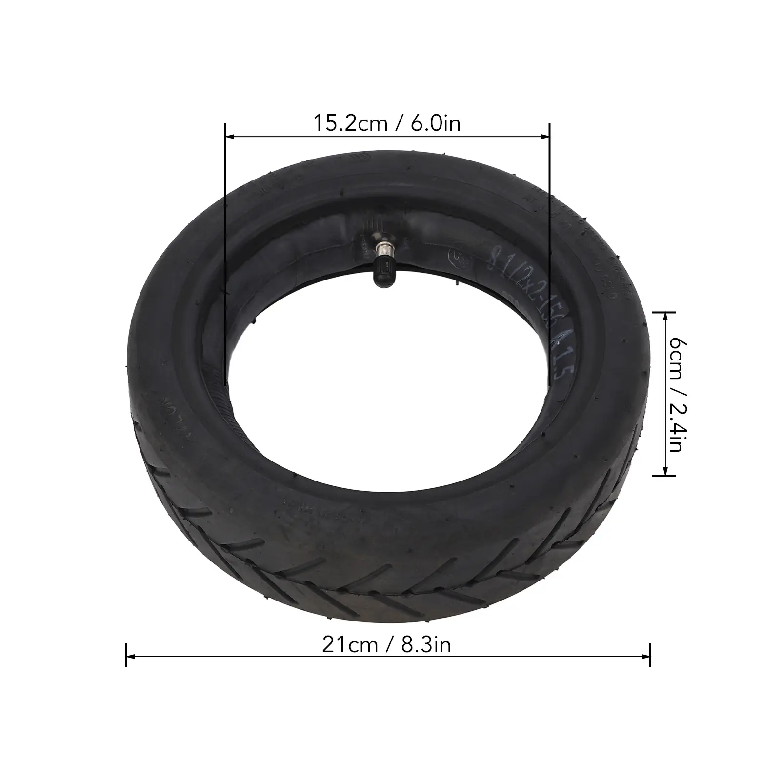 8.5X2 Thick Electric Scooter Tires with Inner Tube  Rubber Explosion Proof Shock Absorption Wheels Replacement Tire for Xiaomi
