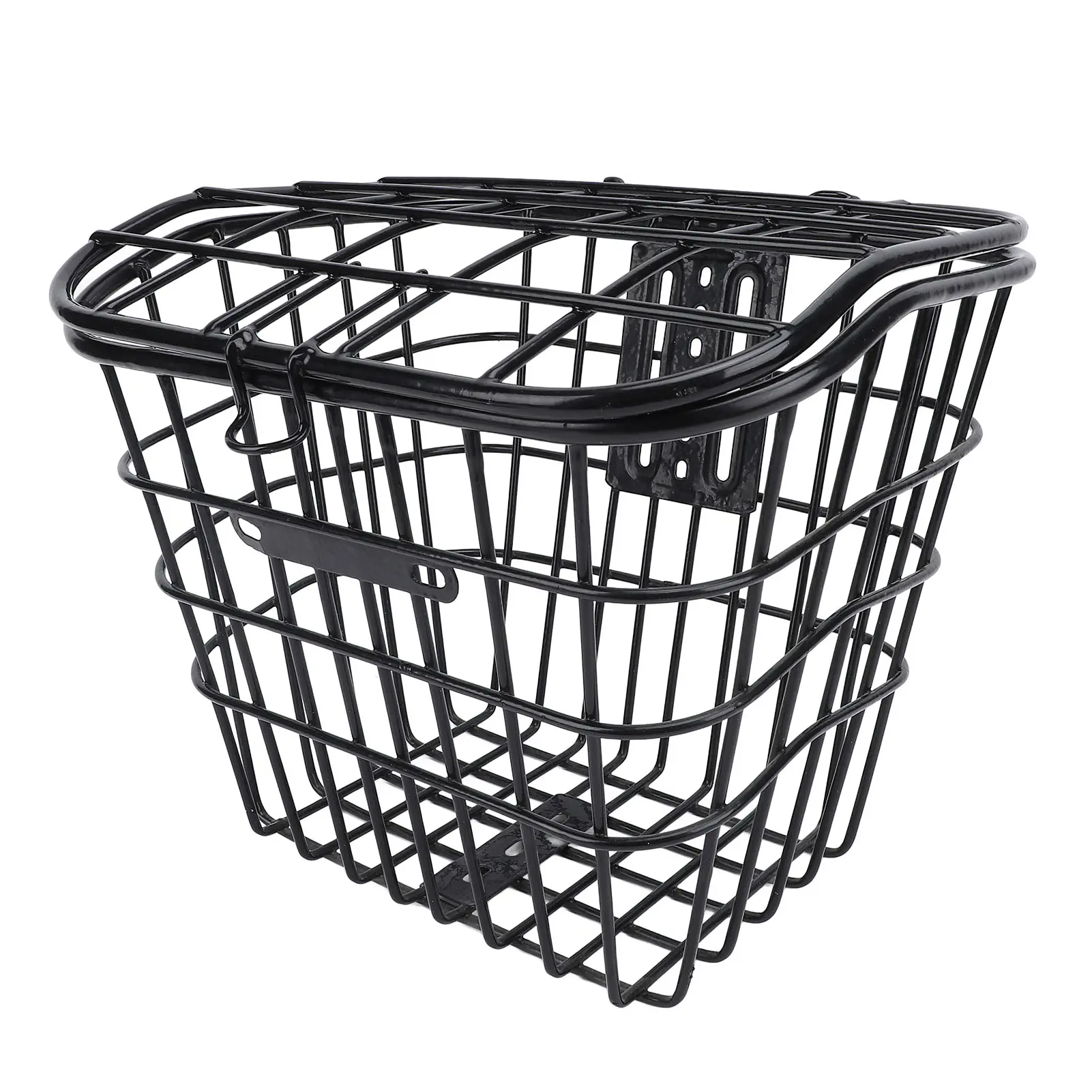 Bike Basket with Black Liner Bag Easy Installation Water Resistant Metal Bike Front Storage Basket for Electric Scooters Bikes