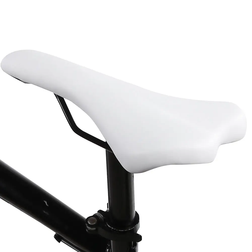 Mountain Road Bike Saddle Seat PU Leather Ergonomic Streamlined Design Comfortable Shockproof Cycling Bicycle Cushion