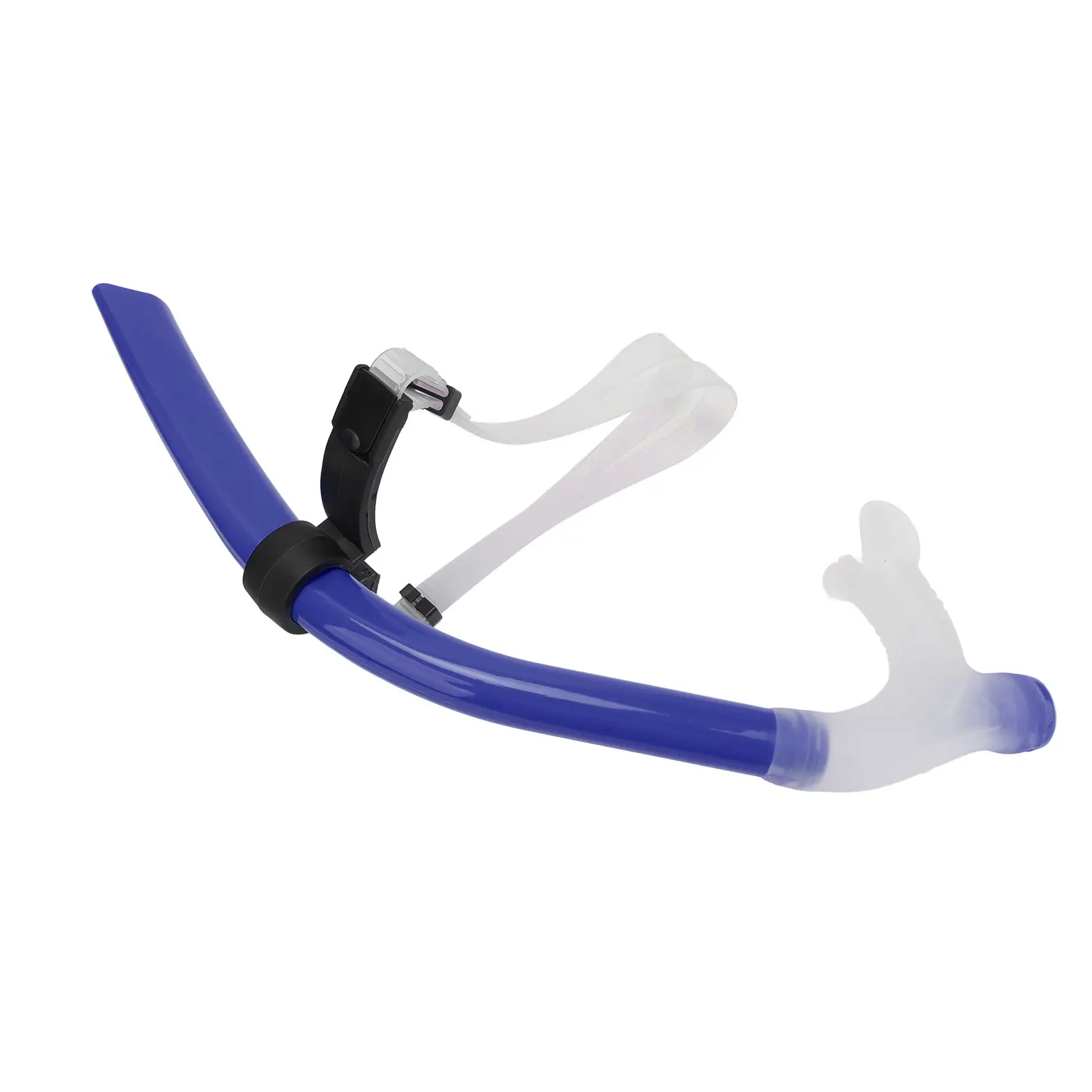 Swimming Snorkel Reduced Drag Silicone Swimming Breathing Tube with Adjustable Head Brace for Adults for Snorkeling Diving