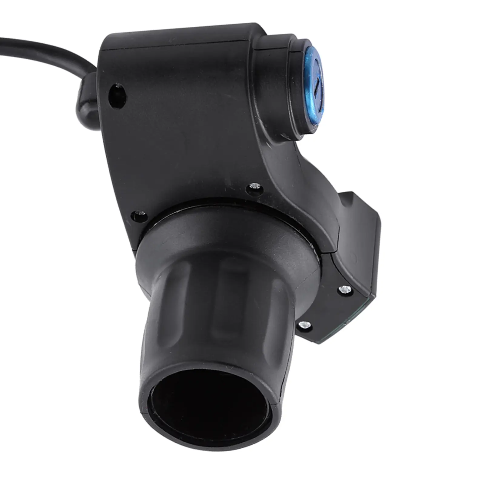 Electric Bike Scooter Half Wrist Throttle Grip Handle with LED Display Key Knock for 12-84V Electric Bike or Scooters