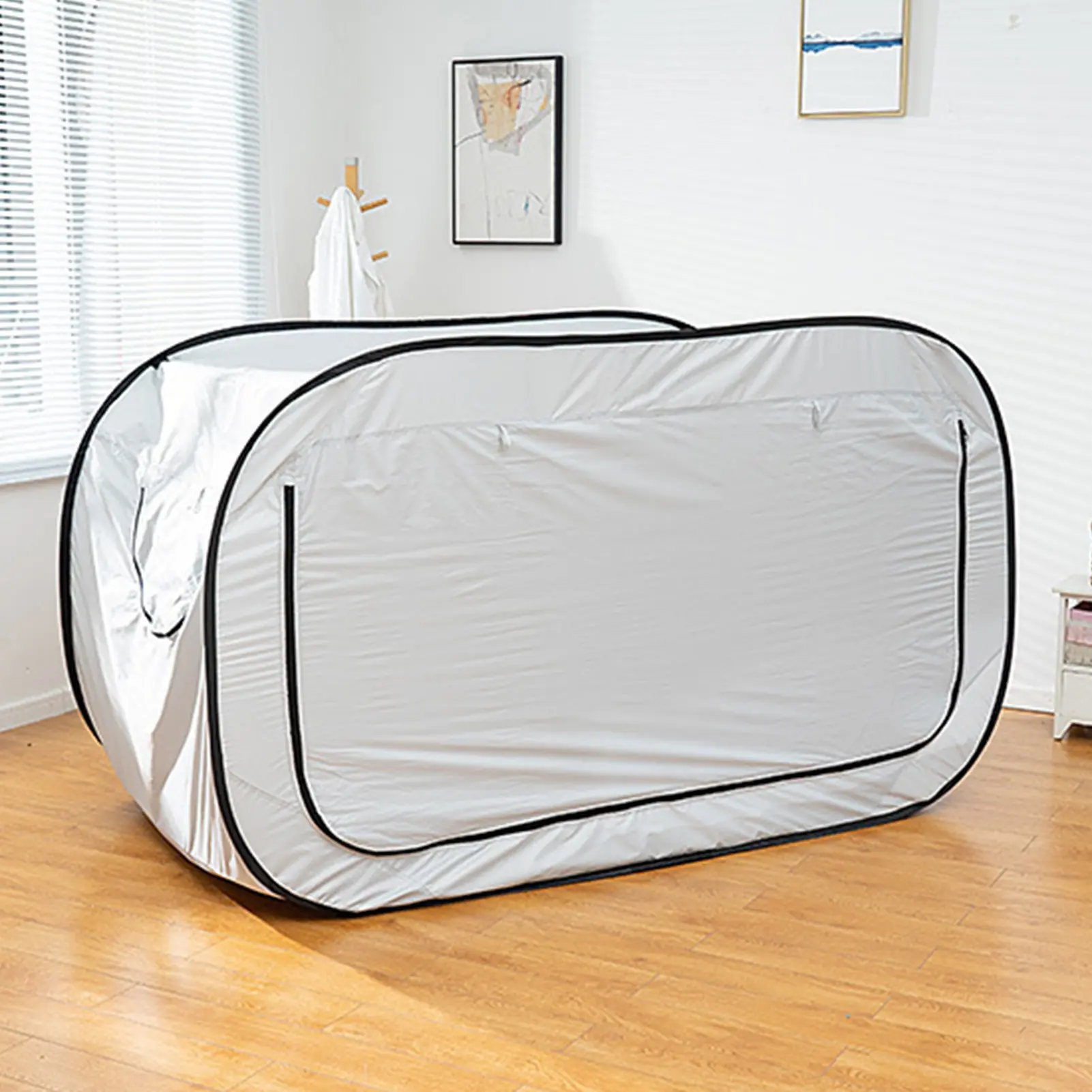 Indoor Bed Tent Outdoor Folding Privacy Pop Bed Tent Camping Fully Enclosed Shading Bed Tent for Kids and Adult Pop Bed Tent