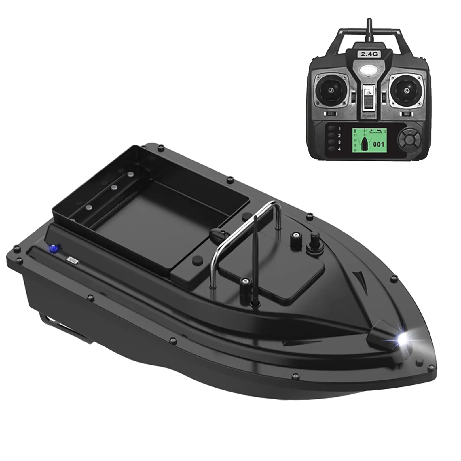 Fishing Bait Boat GPS Bait Boat GPS Fishing Bait Boat with Large Bait Container Automatic Bait Boat with 400-500M Remote Range