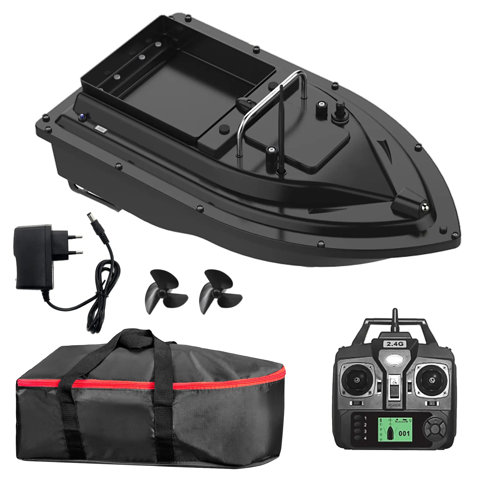 Fishing Bait Boat GPS Bait Boat GPS Fishing Bait Boat with Large Bait Container Automatic Bait Boat with 400-500M Remote Range