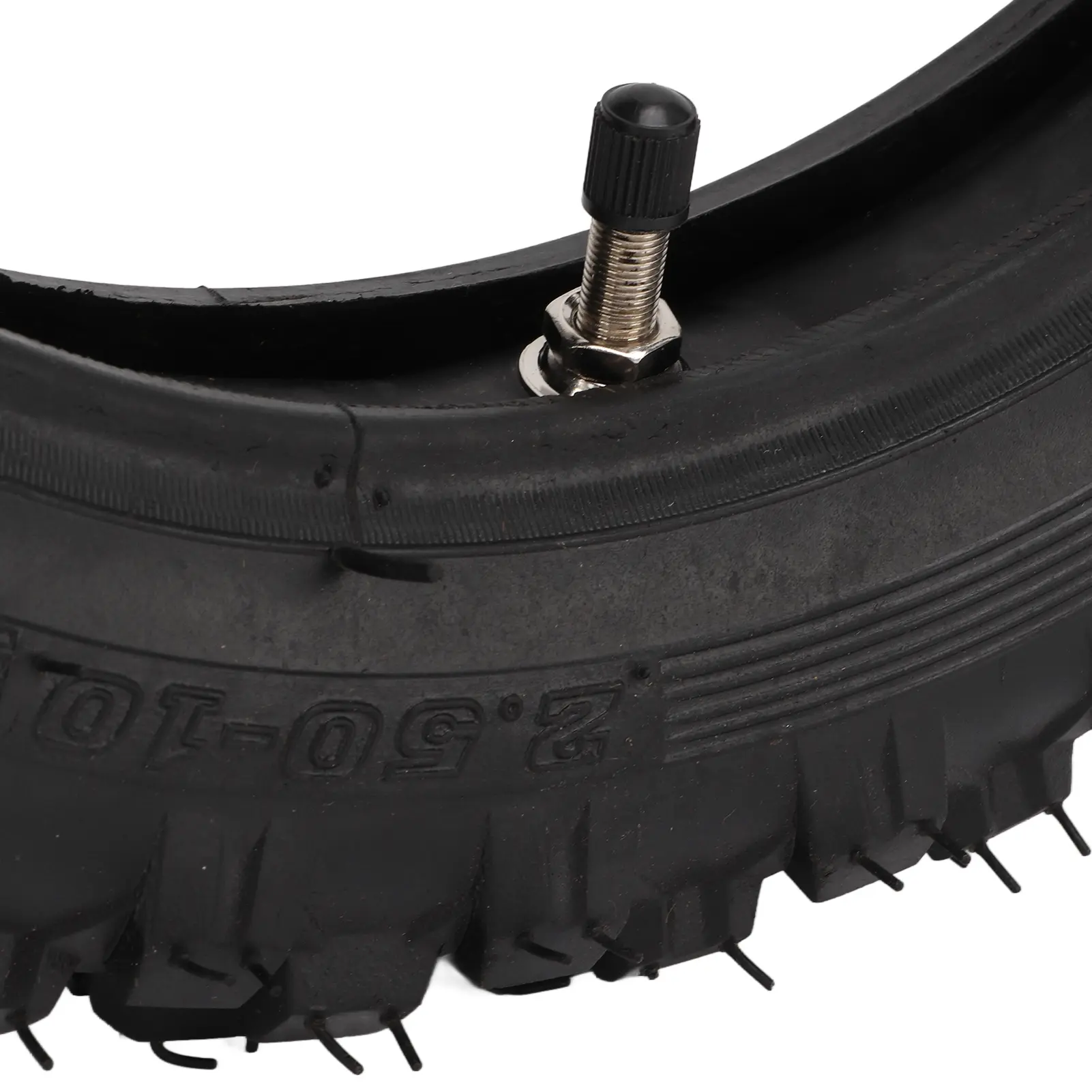 2.50-10 Inch Off Road Tire and Inner Tube Replacement Rubber Thickened Tires with Straight Vavle for CRF50 Dirt Bike