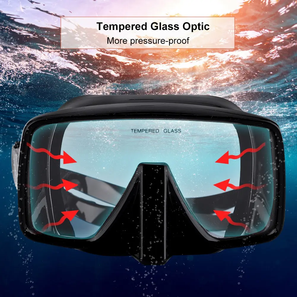 Diving Goggles Silicone Diving Mask Scuba Underwater Diving Mask Silicone Diving Goggle for Salvage/ Scuba Diving Diving Mask
