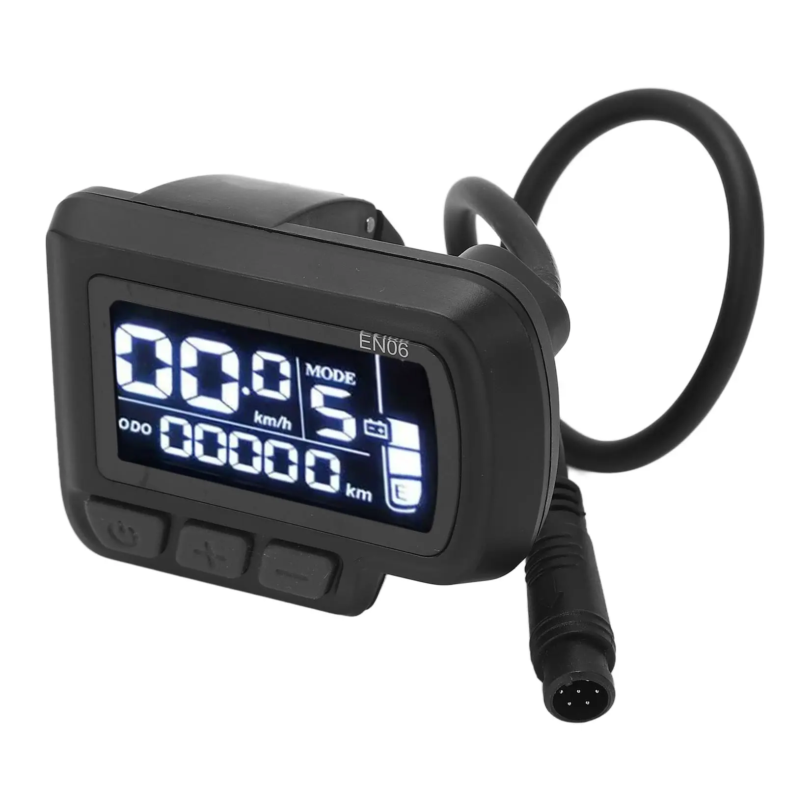 Bike Display Meter Speedmeter Waterproof Electric Bike Display Panel with Light Connector 24V 36V 48V 60V for 22.2mm Handlebar