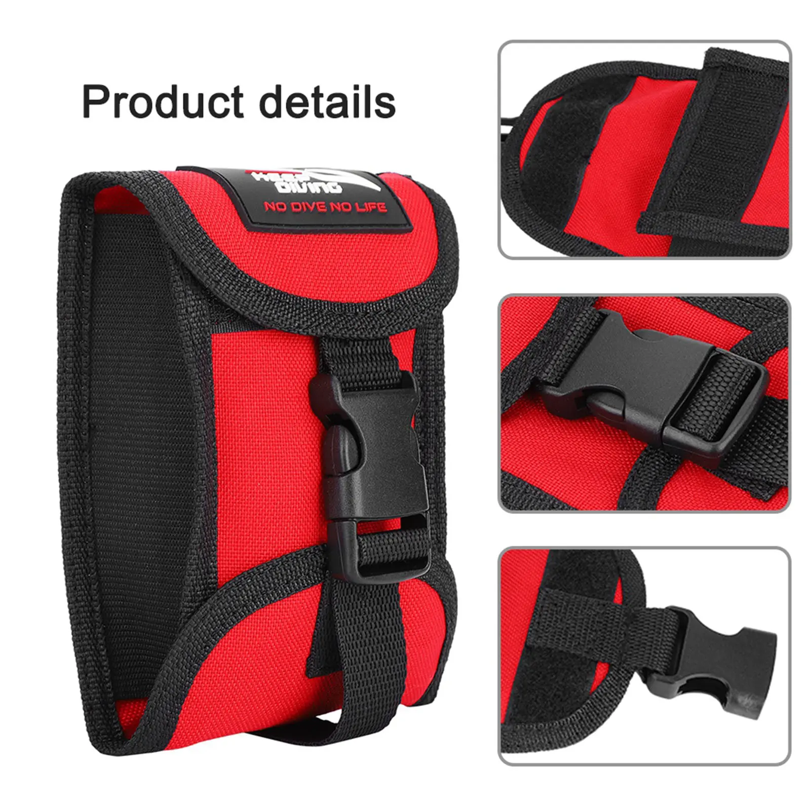 Diving Weight Pocket KEEP DIVING 3KG Scuba Diving Weight Belt Pocket with Quick Release Buckle Scuba Weight Pocket Weight Pocket