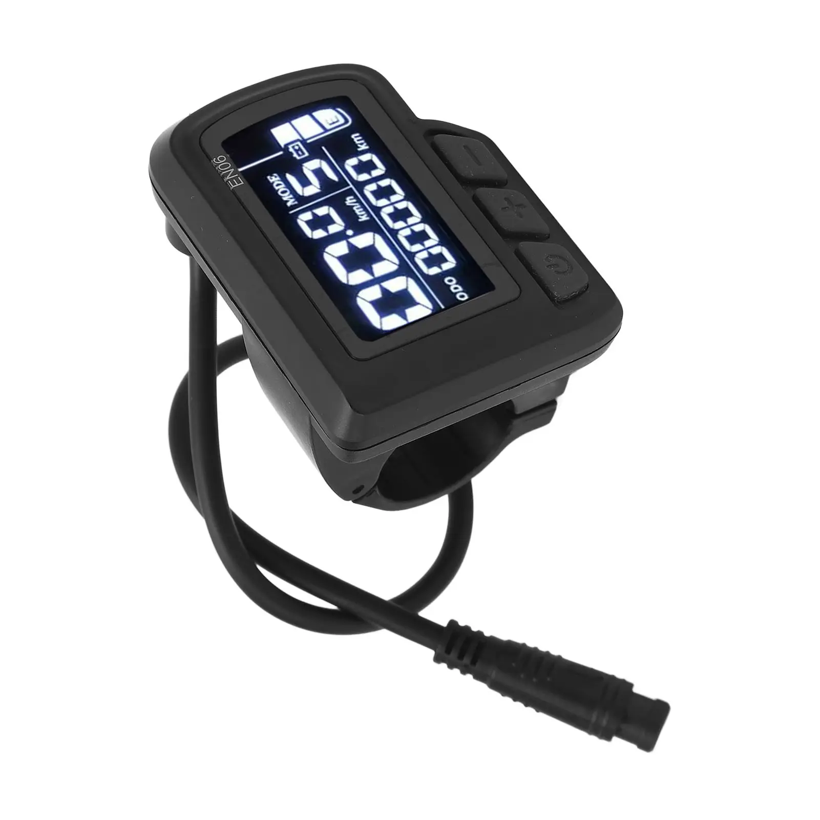 Bike Display Meter Speedmeter Waterproof Electric Bike Display Panel with Light Connector 24V 36V 48V 60V for 22.2mm Handlebar