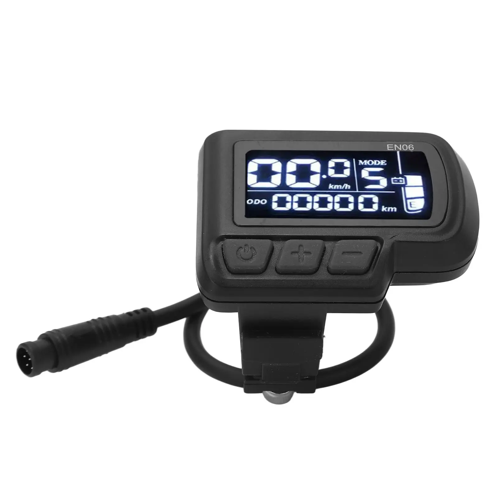 Bike Display Meter Speedmeter Waterproof Electric Bike Display Panel with Light Connector 24V 36V 48V 60V for 22.2mm Handlebar