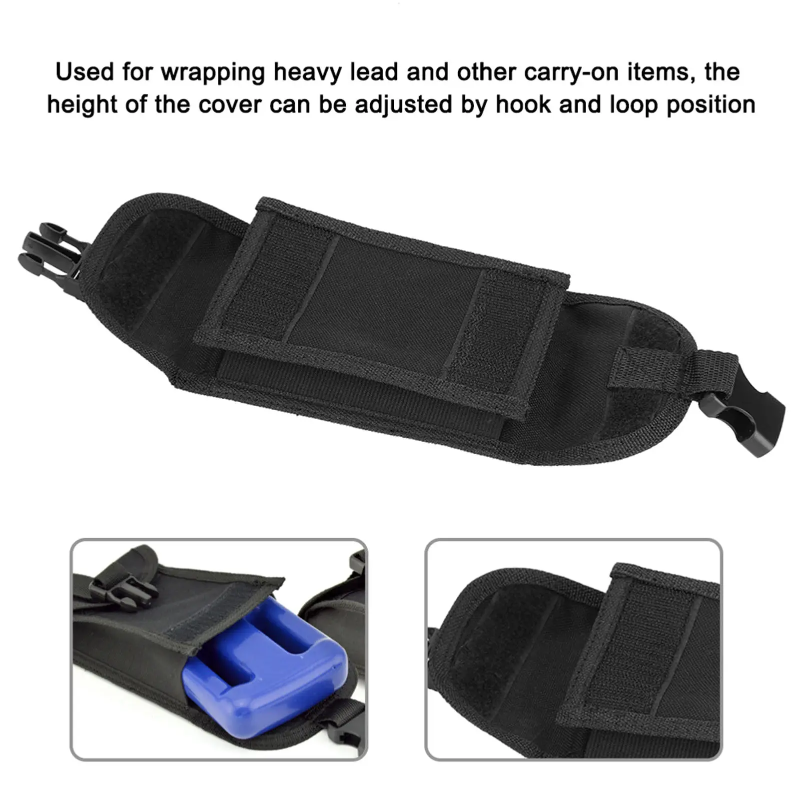 Diving Weight Pocket KEEP DIVING 3KG Scuba Diving Weight Belt Pocket with Quick Release Buckle Scuba Weight Pocket Weight Pocket