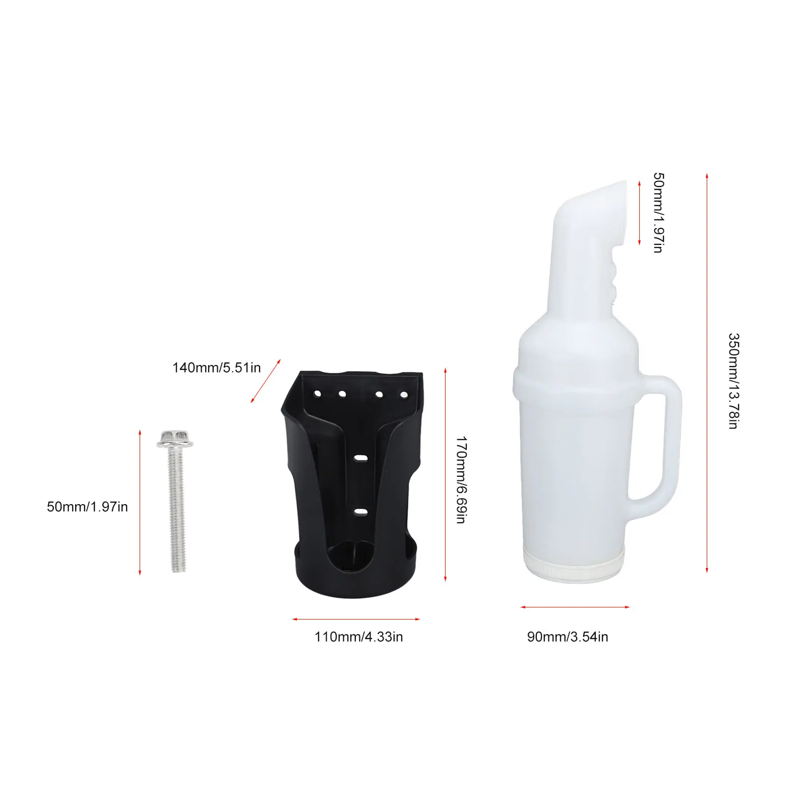 Cart Sand Bottle with Holder For Divot Filler Sand Bottle Replacement for E‑Z‑GO Divot Filler Sand Container For Club  Car