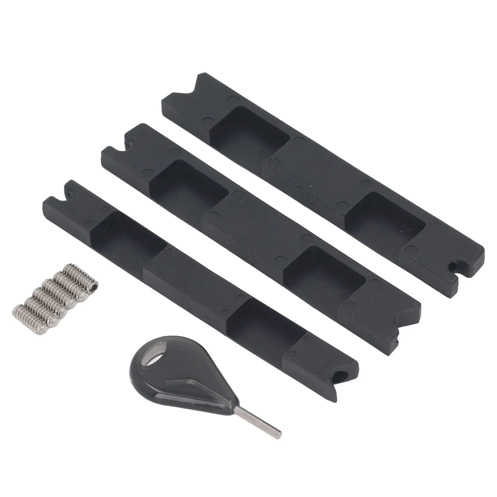 3pcs Surfboard Fin Plug Adapter Fin Box Converter Professional Plastic Surfboard Fin Plug Adapter with Fin Key Screws for FUTURE