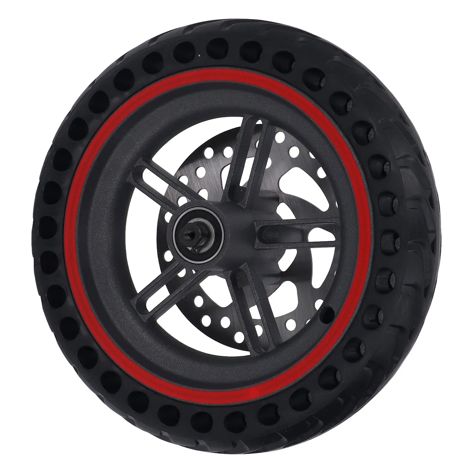 Electric Scooter Rear Wheel Assembly Replacement Cellular Tire with 120mm Disc Brake for Xiaomi PRO PRO2 M3