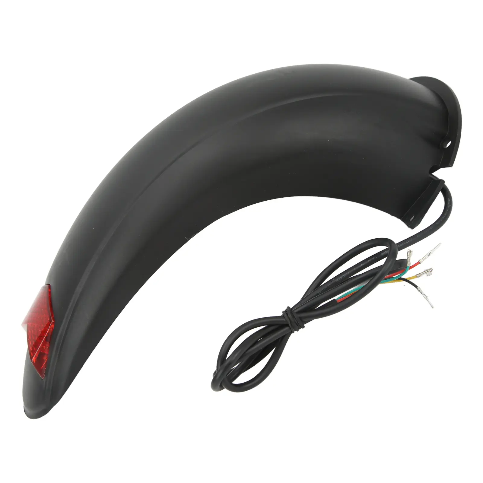 10 Inch Electric Scooter Rear Mudguard with Lamp Red Light Plastic Easy to Install Scooter Splash Guard Replacement Accessory
