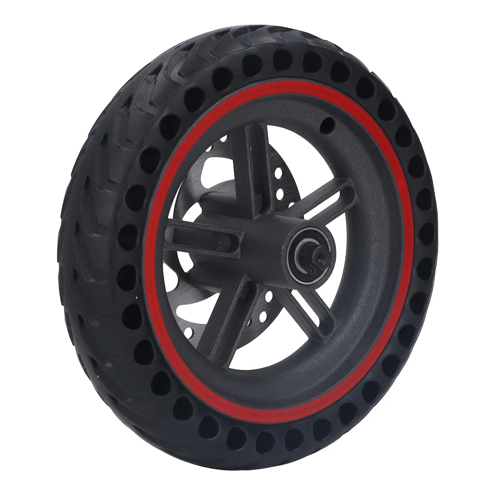 Electric Scooter Rear Wheel Assembly Replacement Cellular Tire with 120mm Disc Brake for Xiaomi PRO PRO2 M3