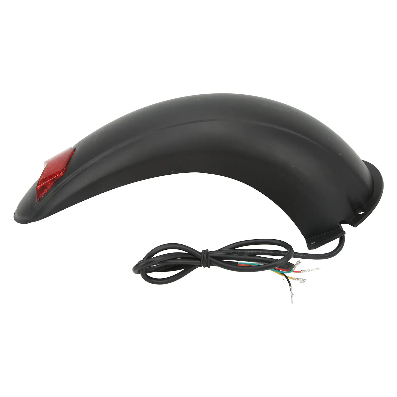 10 Inch Electric Scooter Rear Mudguard with Lamp Red Light Plastic Easy to Install Scooter Splash Guard Replacement Accessory