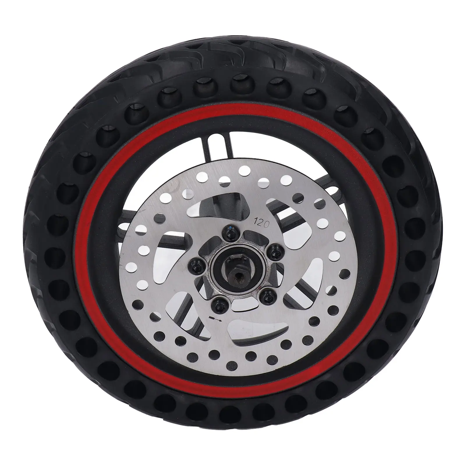 Electric Scooter Rear Wheel Assembly Replacement Cellular Tire with 120mm Disc Brake for Xiaomi PRO PRO2 M3