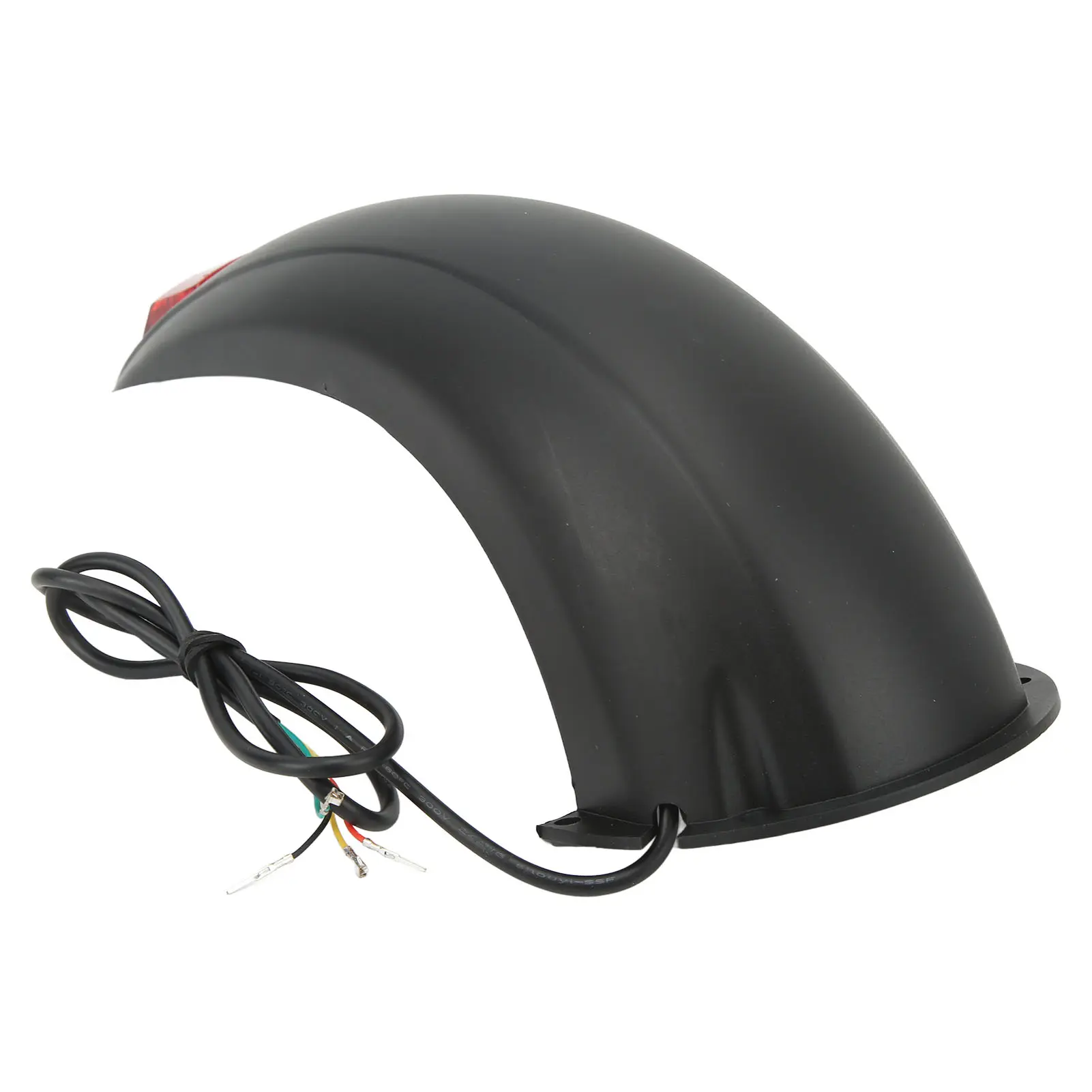 10 Inch Electric Scooter Rear Mudguard with Lamp Red Light Plastic Easy to Install Scooter Splash Guard Replacement Accessory