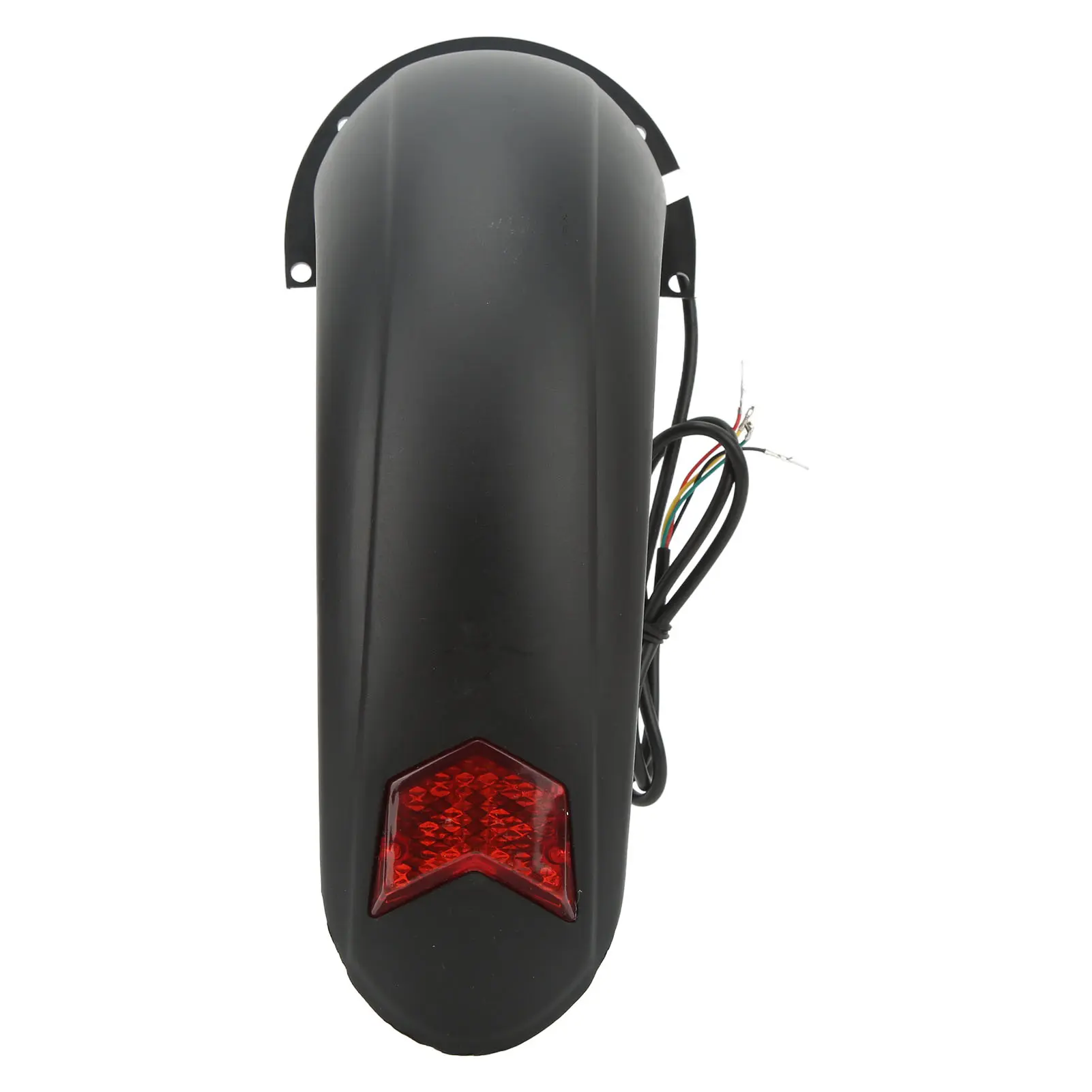 10 Inch Electric Scooter Rear Mudguard with Lamp Red Light Plastic Easy to Install Scooter Splash Guard Replacement Accessory
